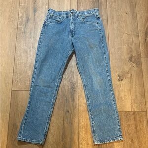 Blue Straight Leg Carhartt Jeans Traditional Fit